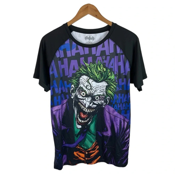 TS1003 Men’s Batman Movie Joker Performance Active T Shirt L - Picture 3 of 6